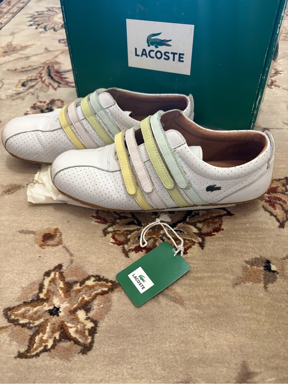 Lacoste vintage sneakers 100% leather high quality